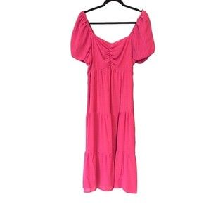 QUIZ PINK DRESS SIZE 14 NWOT